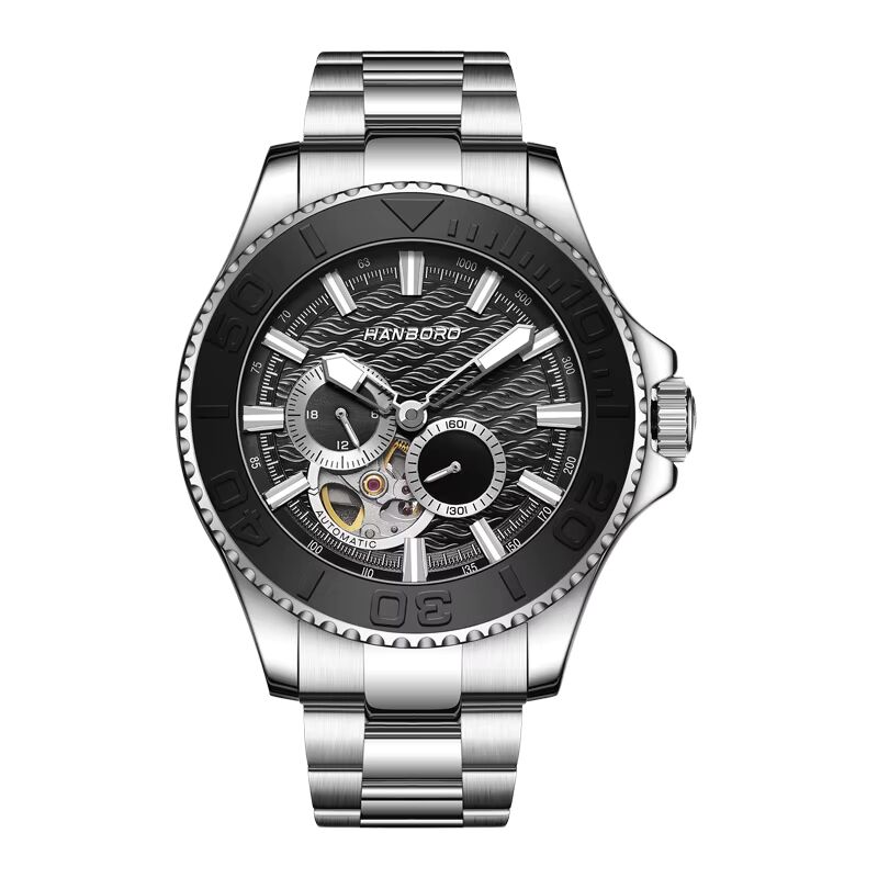 HANBORO Men's Fully Automatic Mechanical Watch - Waterproof & Luminous