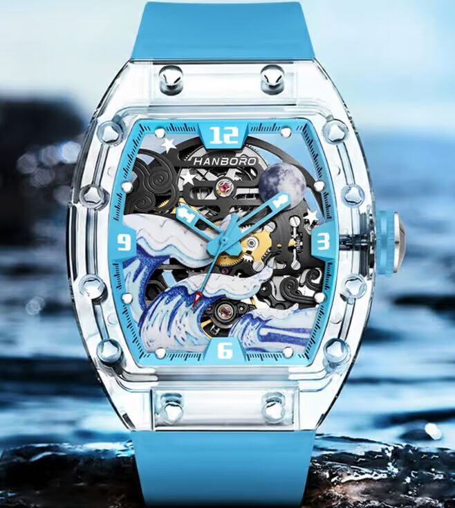 Hanboro Nautilus Spirit-Great Wave Edition Japanese Automatic Men 52 mm 9038