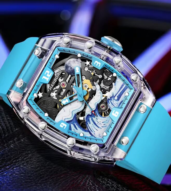 Hanboro Nautilus Spirit-Great Wave Edition Japanese Automatic Men 52 mm 9038