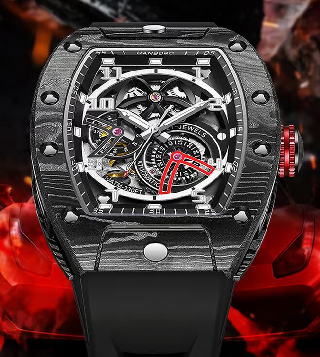 Hanboro Grand PRIX CarbonX ChronoTech Japanese Automatic Men 42 mm 945