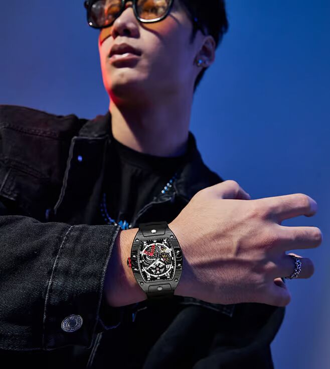 Hanboro Grand PRIX CarbonX ChronoTech Japanese Automatic Men 42 mm 945