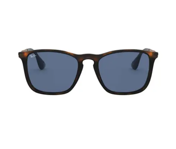RAY-BAN Men UV Protected Blue Lens Square Sunglasses