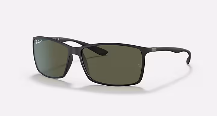 RAYBAN LITEFORCE Men Polarized Green Lens Square Sunglasses