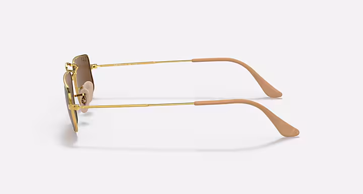 Brown Evolution Rectangular Unisex Sunglasses