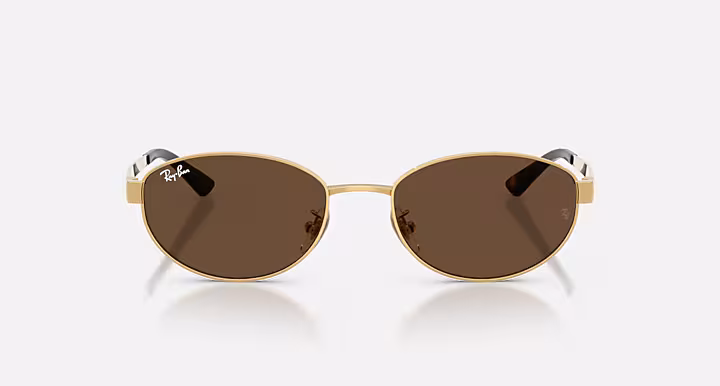 RAYBAN Arista Gold and Dark Brown
