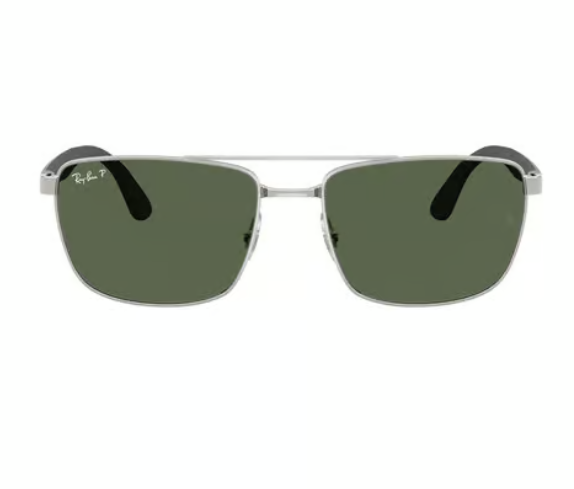 Ray-Ban Unisex Polarized Green Lens Rectangle Sunglasses