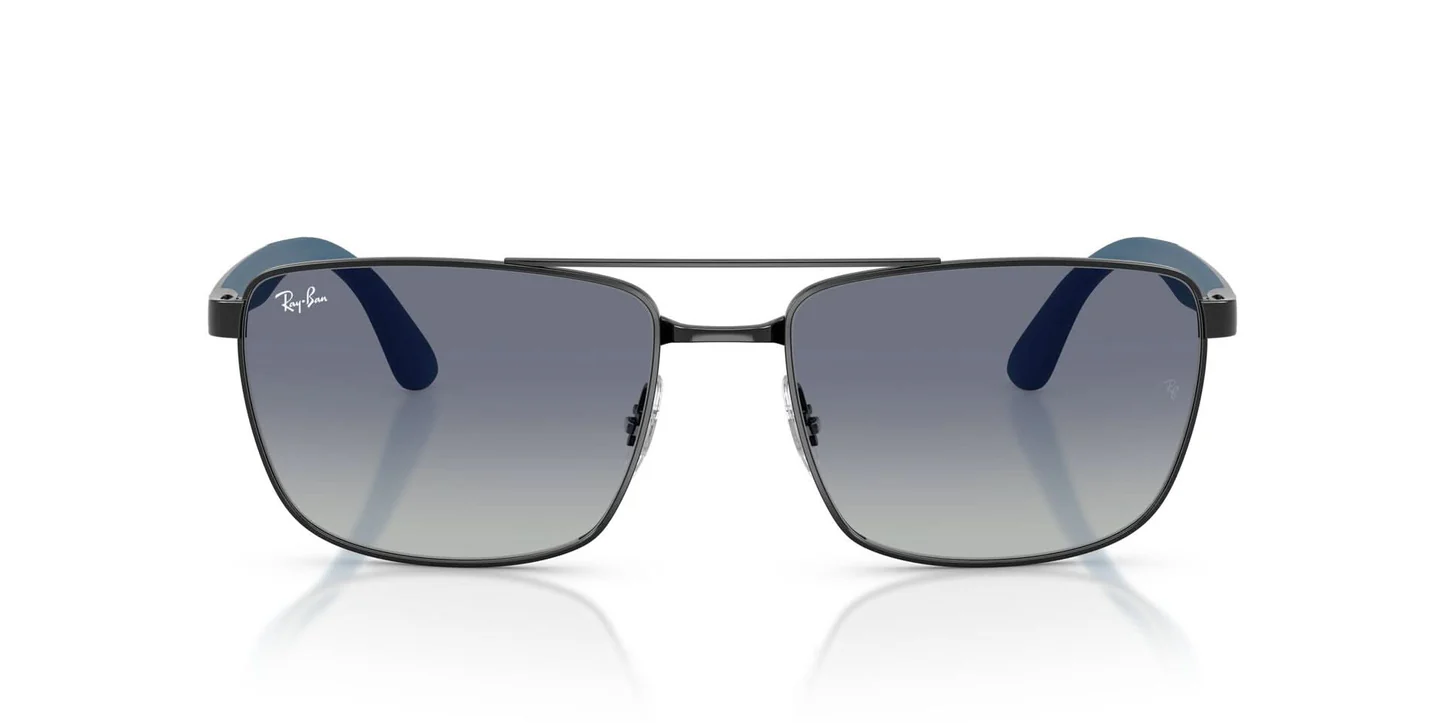 RAYBAN Core Blue Gradient Rectangular Unisex Sunglasses