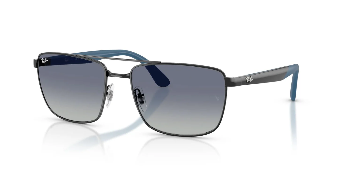 RAYBAN Core Blue Gradient Rectangular Unisex Sunglasses
