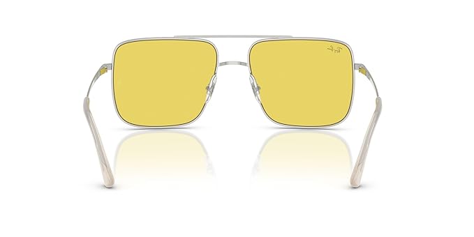 Ray-Ban Unisex UV Protected Yellow Lens Square Sunglasses
