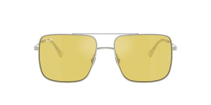 Ray-Ban Unisex UV Protected Yellow Lens Square Sunglasses