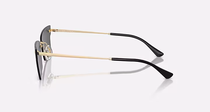 RAYBAN Pulse Unisex UV Protected Grey Lens Irregular Sunglasses