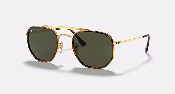 RAYBAN MARSHAL II Sunglasses in Arista Gold and G-15 Green