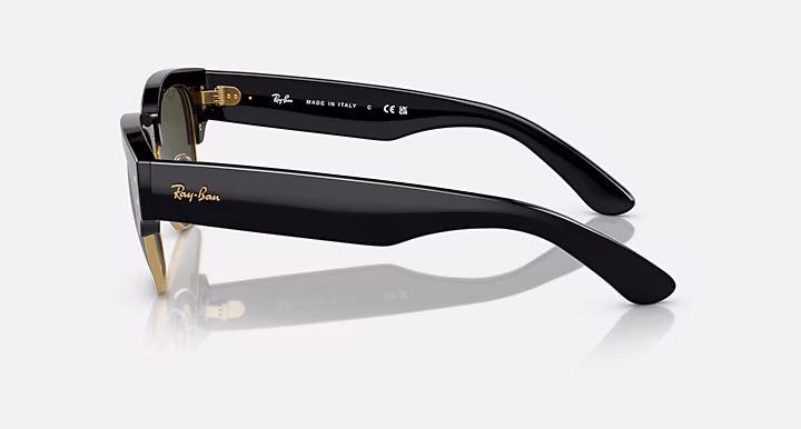 MEGA CLUBMASTER Sunglasses in Black On Gold