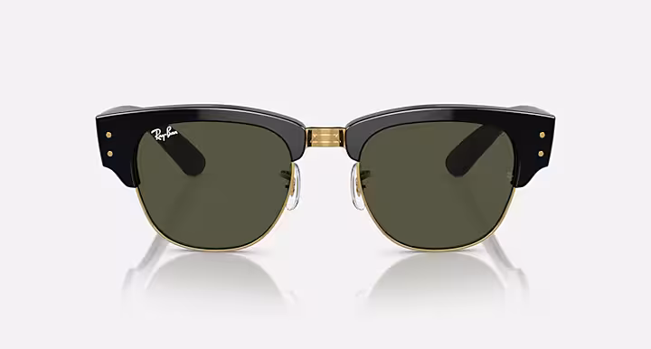 MEGA CLUBMASTER Sunglasses in Black On Gold