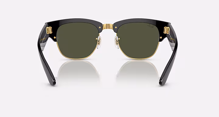 MEGA CLUBMASTER Sunglasses in Black On Gold