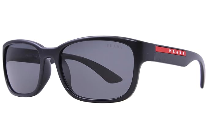 Sunglasses Prada Linea Rossa PS 5 VSF Asian fit 1BO5S0 Black Demishiny