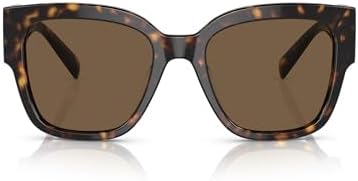 Versace VE 4437U 10873 Havana Plastic Square Sunglasses Brown Lens