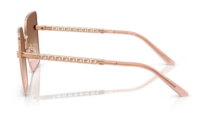 Versace 0VE2270D 141213 Rose Gold/Brown Gradient Square Women's Sunglasses