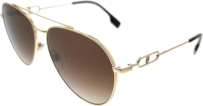 BURBERRY Brown Gradient Aviator Ladies Sunglasses