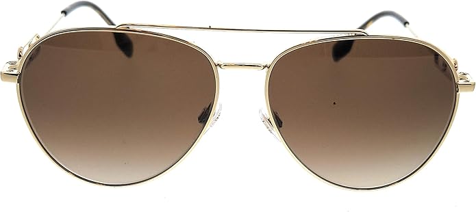 BURBERRY Brown Gradient Aviator Ladies Sunglasses