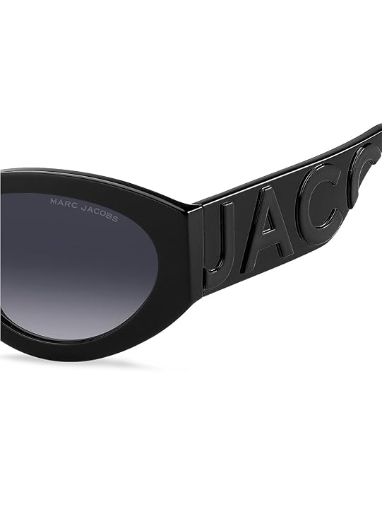 Marc Jacobs Eyewear | Grey Lens | Black Frame | Full-Rim Oval Shape Branded Latest and Stylish Sunglasses