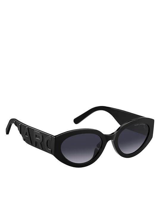Marc Jacobs Eyewear | Grey Lens | Black Frame | Full-Rim Oval Shape Branded Latest and Stylish Sunglasses