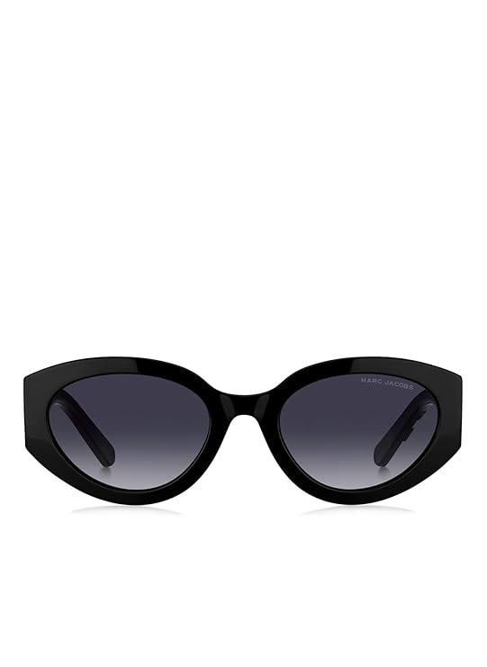 Marc Jacobs Eyewear | Grey Lens | Black Frame | Full-Rim Oval Shape Branded Latest and Stylish Sunglasses