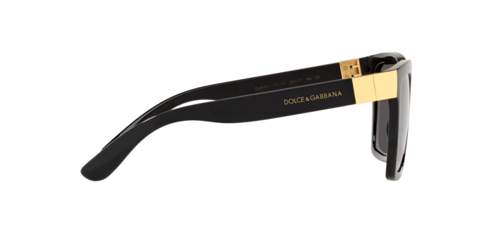 Dolce & Gabbana Sunglasses BLACK w/DARK GREY 56mm