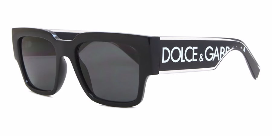 Dolce & Gabbana Sunglasses BLACK w/DARK GREY 52mm