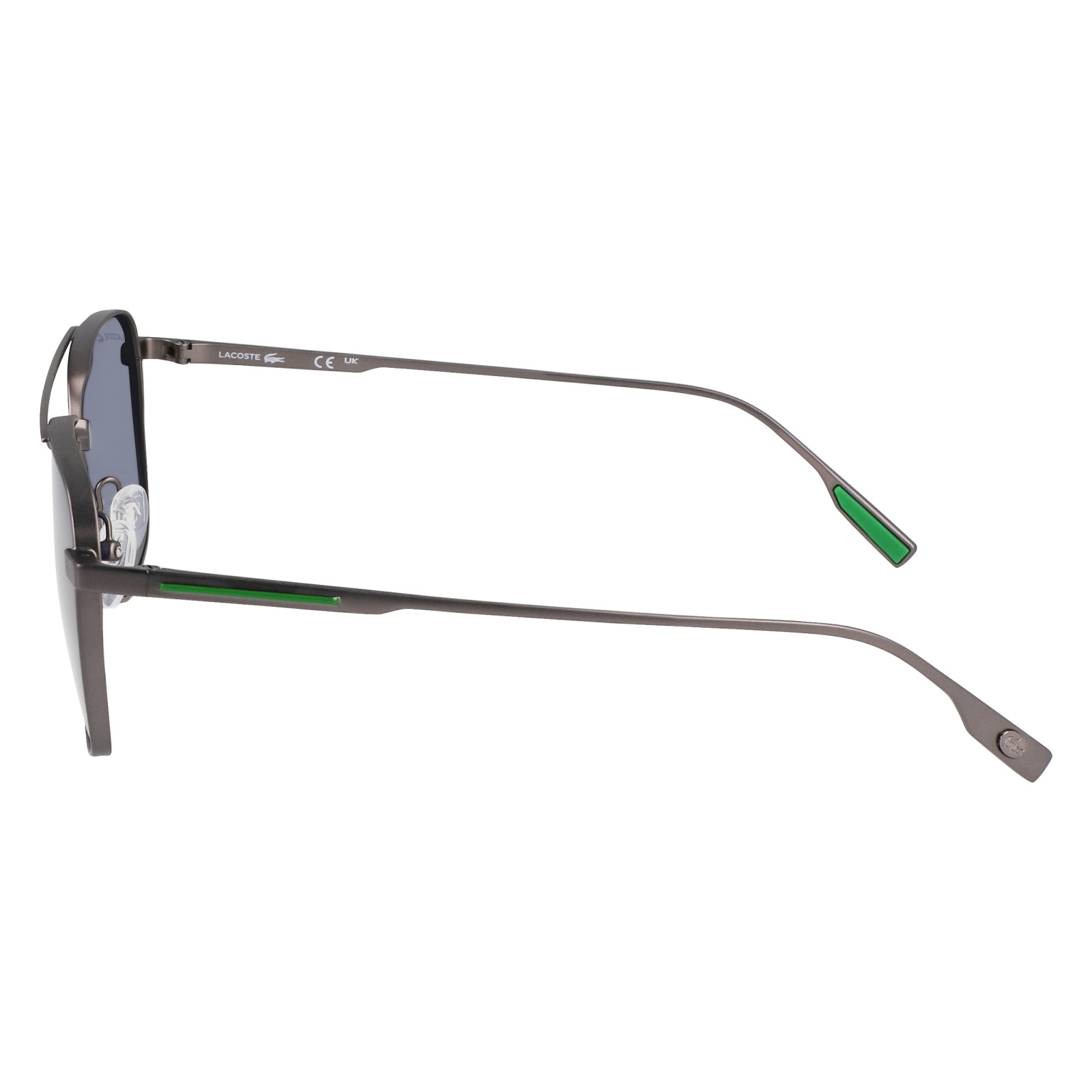 Lacoste Matte Dark Gunmetal Sunglasses Man