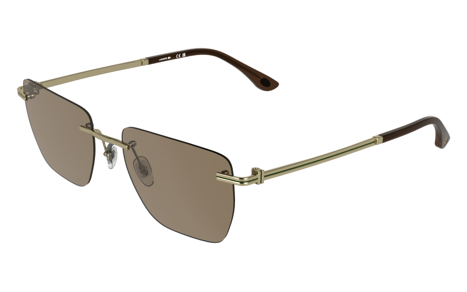 LACOSTE Matte Gold/Brown Sunglasses