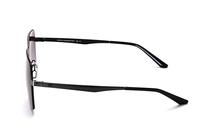 FCUK French Connection Gradient Rectangular Men Sunglasses - (FC 7583 C2 S | 60 | Grey Colour Lens)