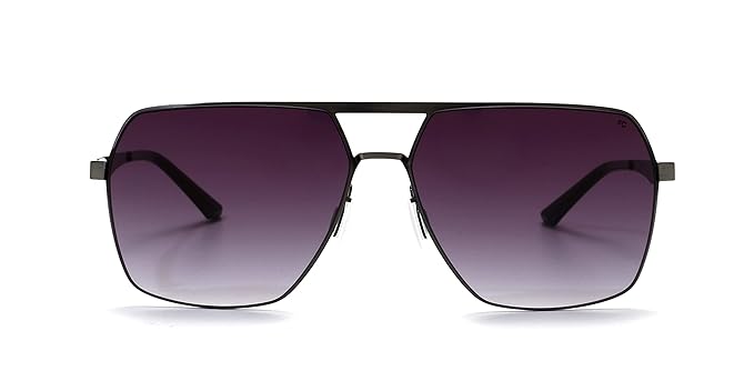 FCUK French Connection Gradient Rectangular Men Sunglasses - (FC 7583 C2 S | 60 | Grey Colour Lens)