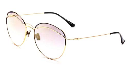FCUK Mirrored Round Women's Sunglasses - Gold Color Lens