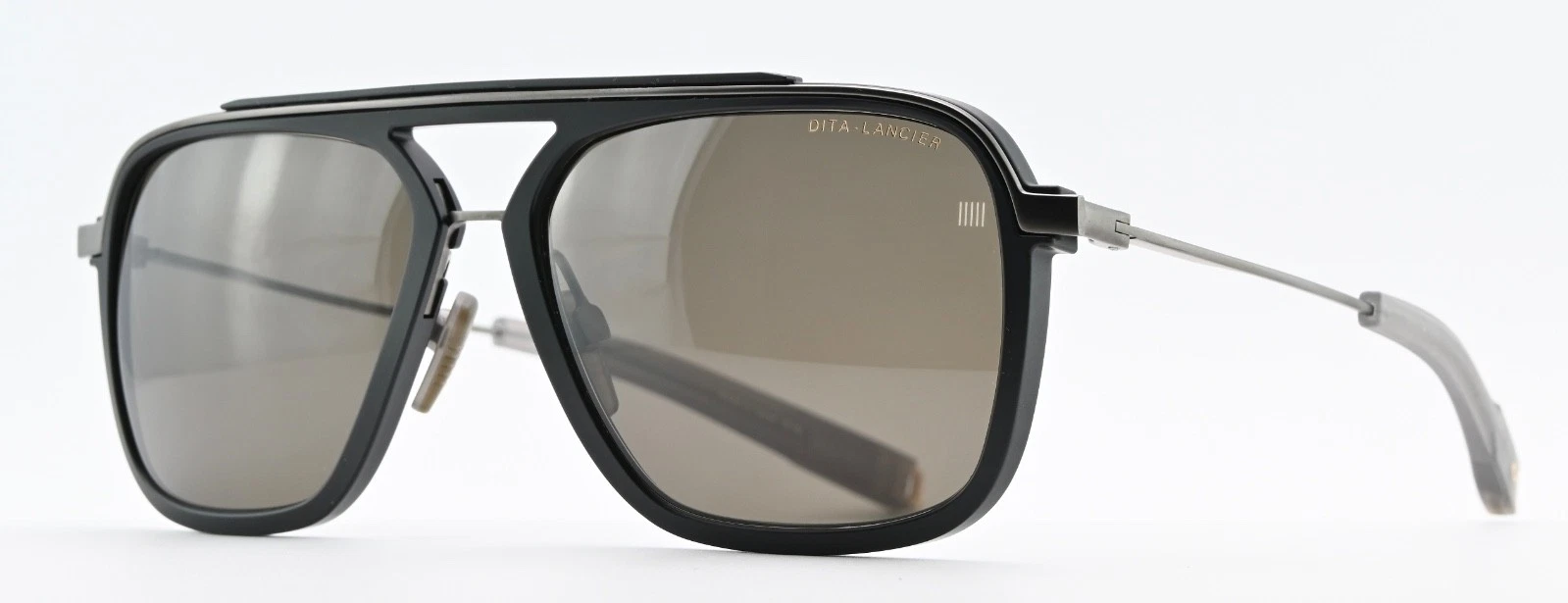 Share DITA Lancier Sunglasses LSA 400 Pilot Matte Black Lens For Air