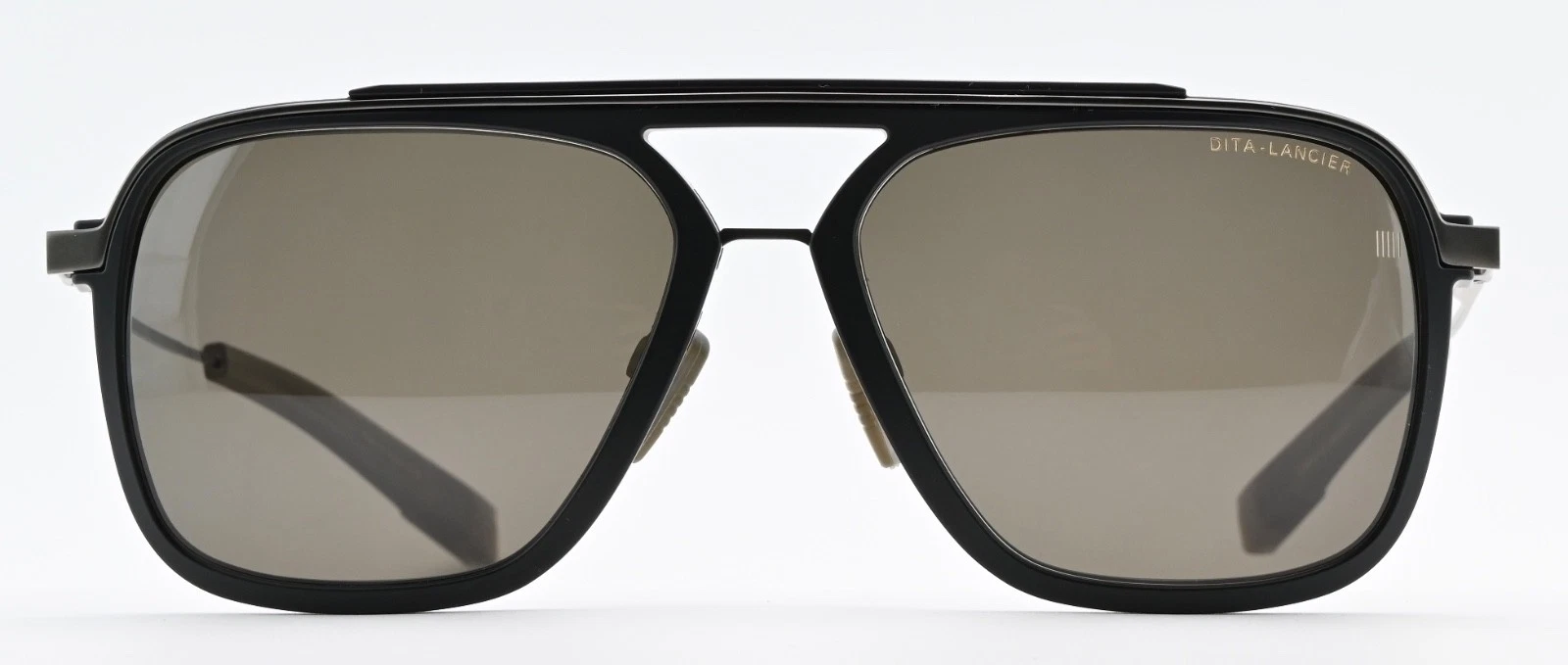 Share DITA Lancier Sunglasses LSA 400 Pilot Matte Black Lens For Air