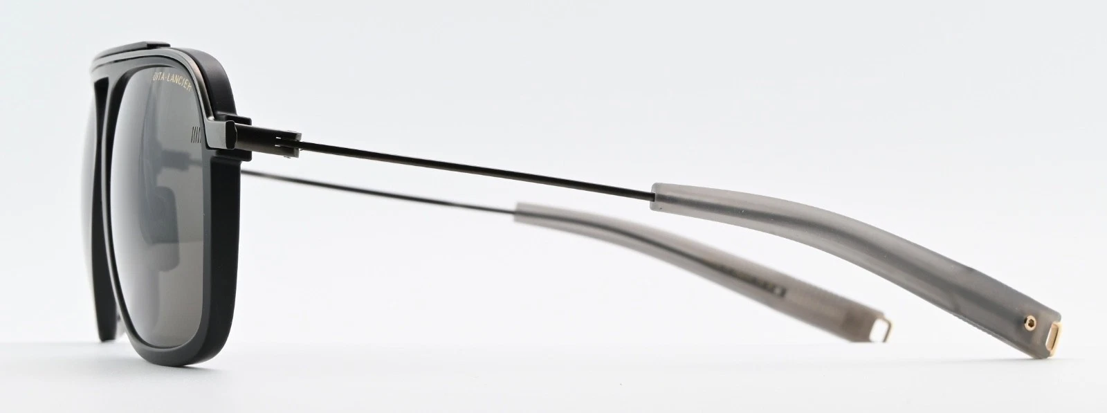 Share DITA Lancier Sunglasses LSA 400 Pilot Matte Black Lens For Air