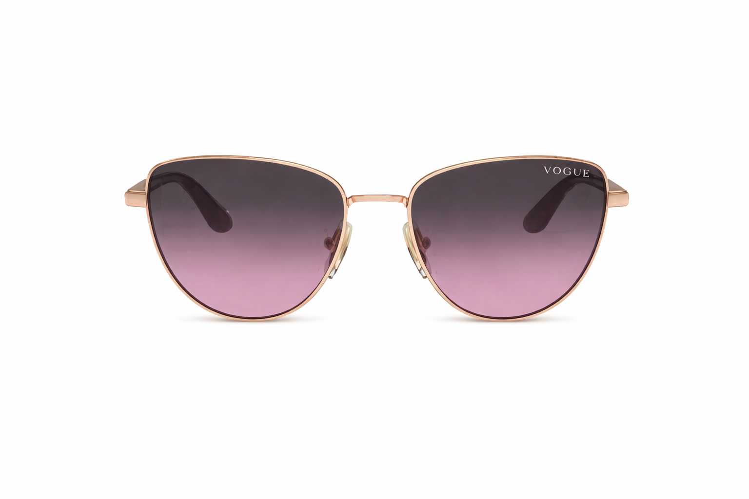 Vogue Eyewear Women Gradient Purple Lens Round Sunglasses