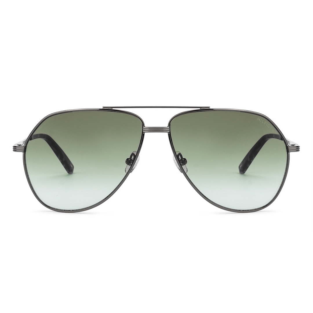 Tommy Hilfiger Gunmetal Full Rim Aviator