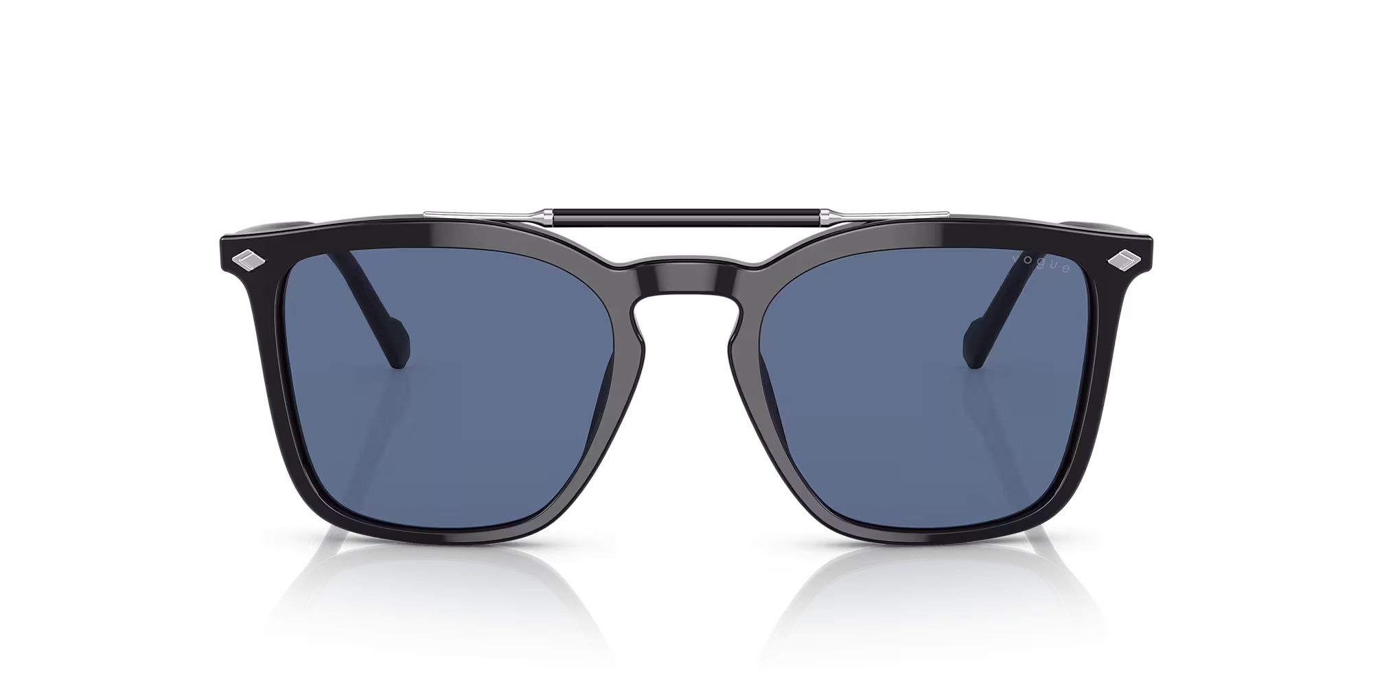 Sunglasses - Black - Dark Blue - Acetate
