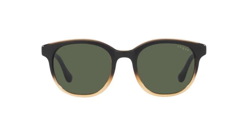 Vogue Eyewear Men UV Protected Green Lens Phantos Sunglasses