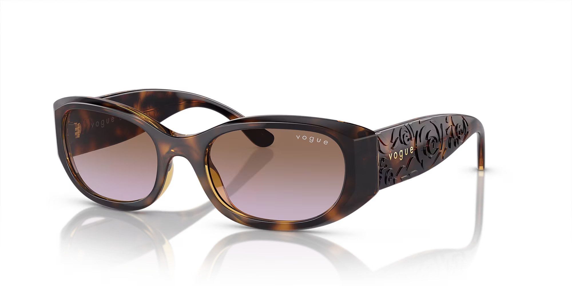 Sunglasses Dark Havana Brown Nylon For Women