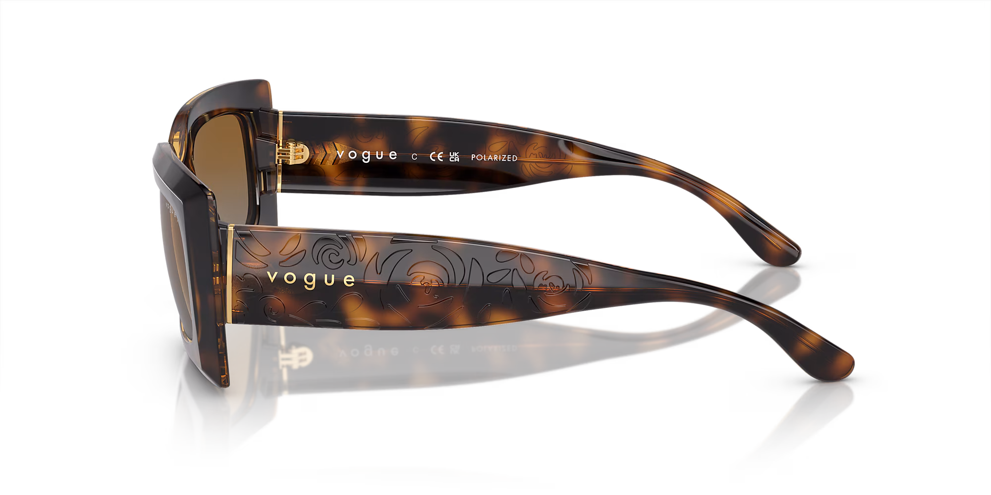 Sunglasses Dark Havana Brown Nylon For Women