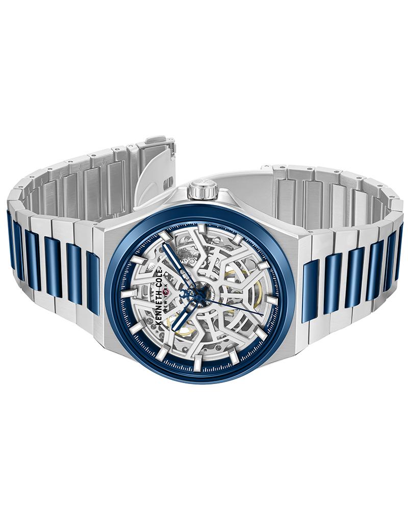 Kenneth Cole Automatic Silver Dial Two Toned Stainless Steel Strap Men's Watch