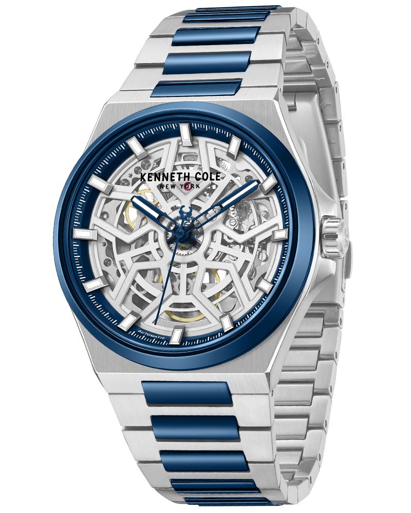 Kenneth Cole Automatic Silver Dial Two Toned Stainless Steel Strap Men's Watch