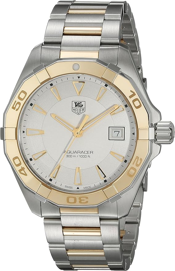 TAG Heuer Men's Aquaracer Analog Display Swiss Quartz Two Tone Watch