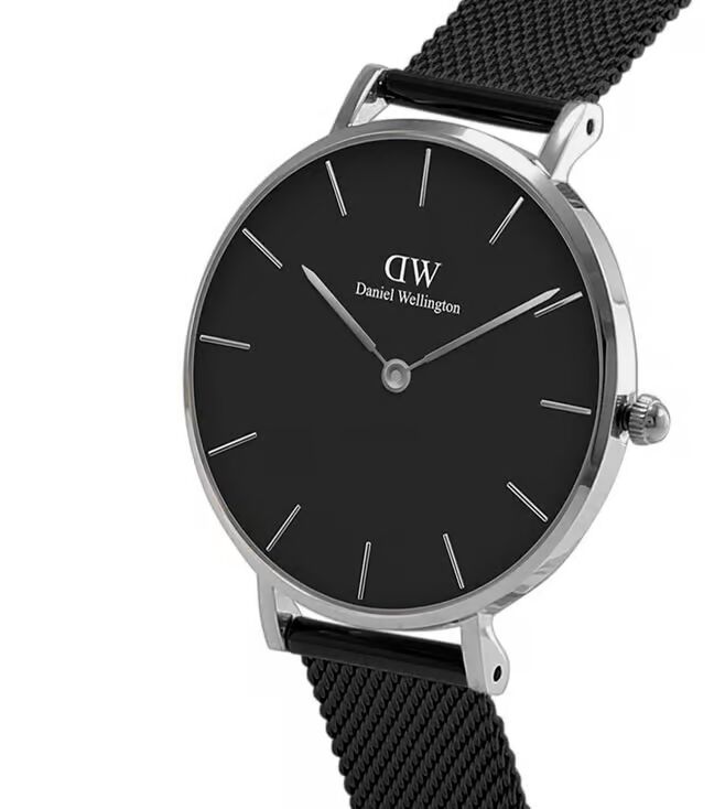 Daniel Wellington  Petite Women Quartz Black Dial Analog Stainless Steel Watch