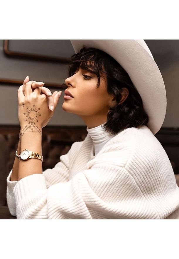 Daniel Wellington Iconic Analogue Round White Dial Water Resistant Unisex's Watch