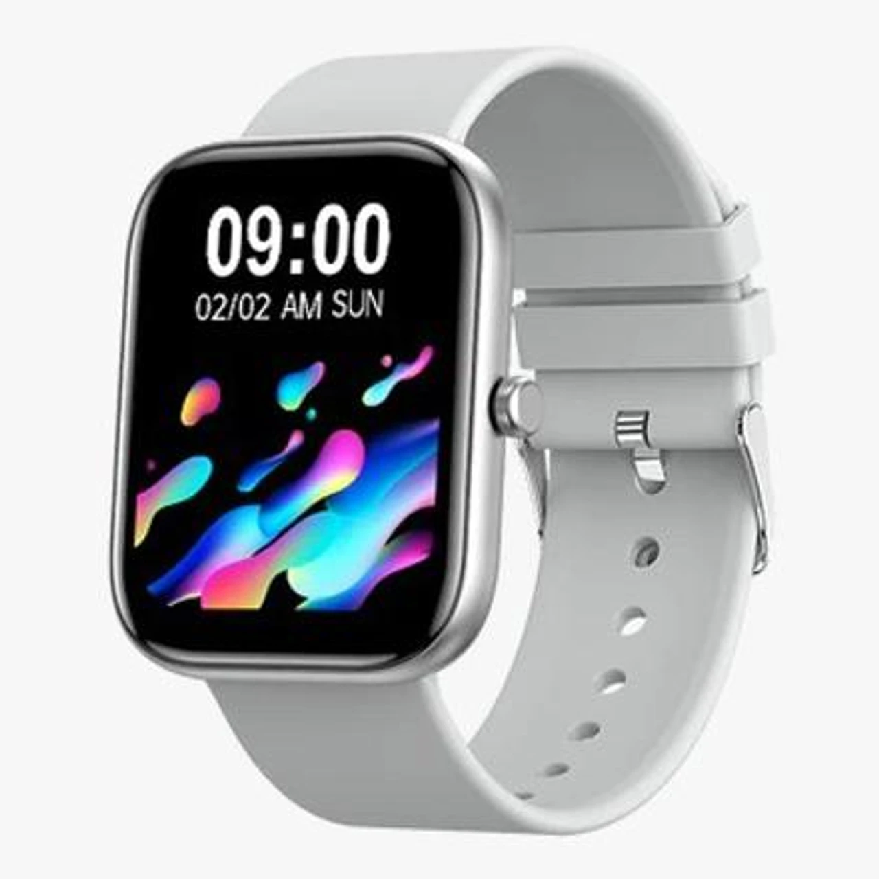 fire boltt Dazzle Plus Smartwatch (Silver Strap, 1.83'')
