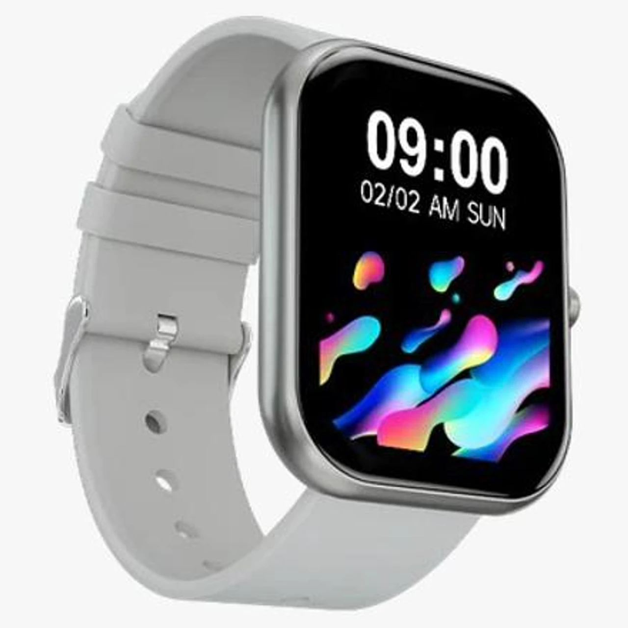 fire boltt Dazzle Plus Smartwatch (Silver Strap, 1.83'')